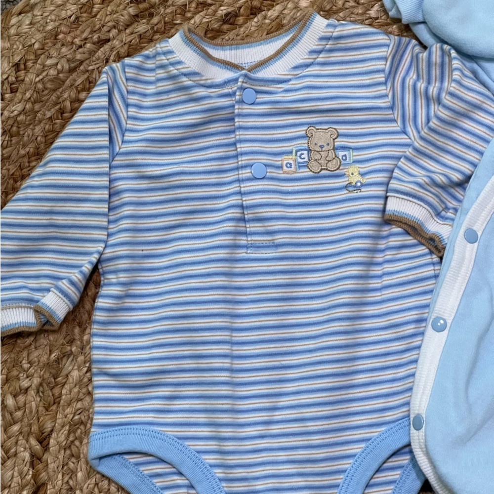 Vintage baby boy clothing bundle blue & yellow made in the USA 100% cotton - Picture 9 of 12